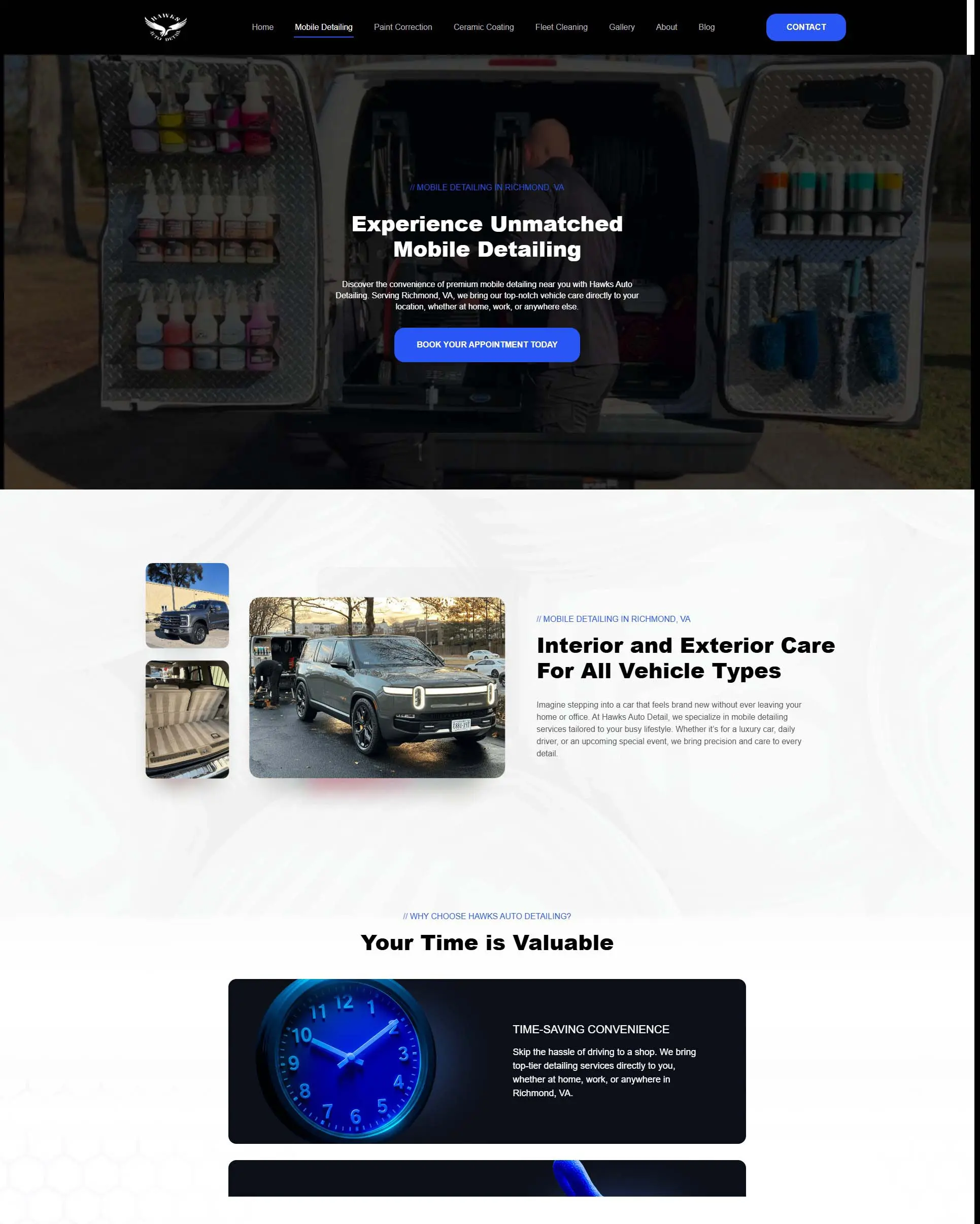 Hawks website experience