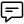 icon of a chat bubble